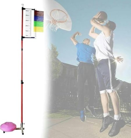 Vertical Challenger Vertical Jump Tester Adjustable Floor Standing High Jump Training Equipment with Reset Telescopic Rod Portable Vertical Jump Trainer-1