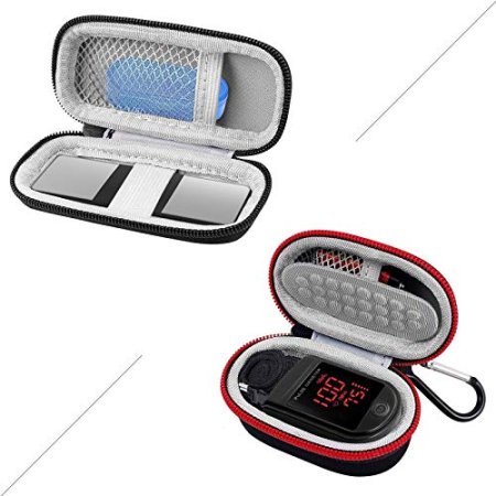 Heart Monitor Case + Fingertip Pulse Oximeter Case