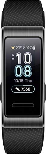 HUAWEI Band 3 Pro - Smart Band Fitness Tracker with 0.95 Inch Touchscreen, HR monitor, Indoor Outdoor Pro Tracking, Sleep Monitor, Built-in GPS
