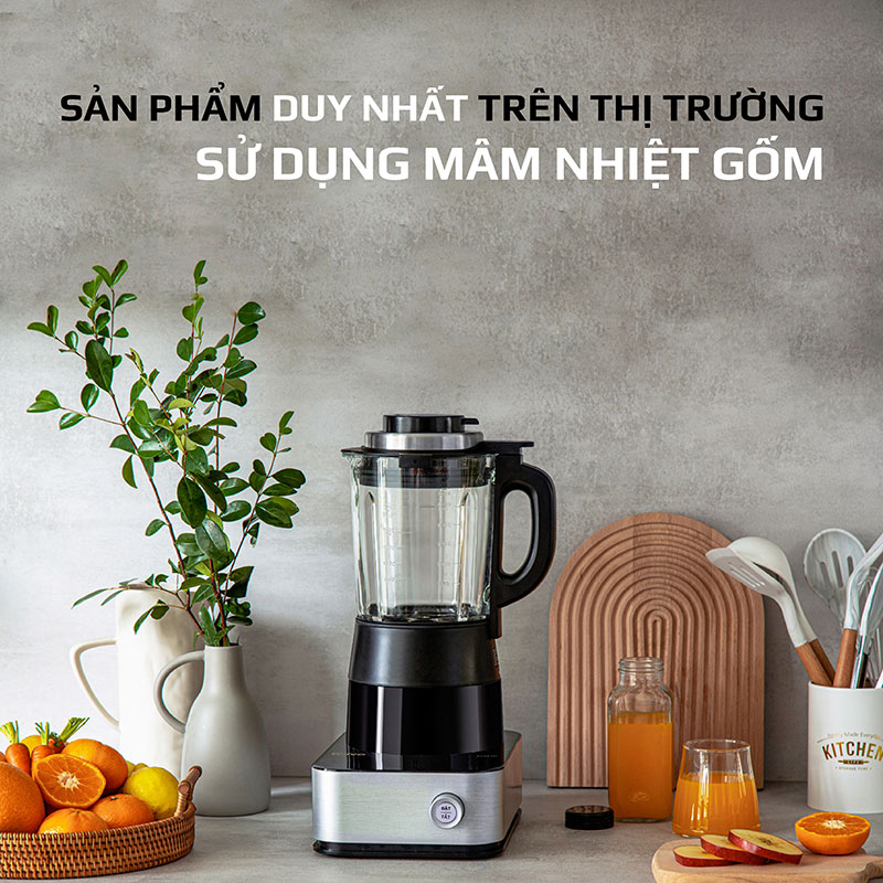 Là 1 trong những sản phẩm duy nhất trên thị trường sử dụng mâm nhiệt gốm