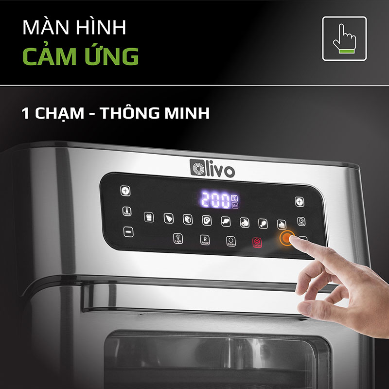 Màn hình cảm ứng sử dụng vô cùng tiện lợi chỉ với 1 cái chạm tay