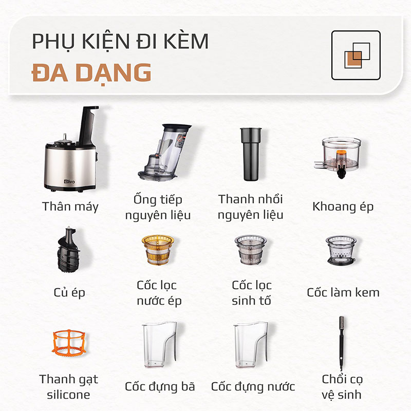 Phụ kiện đi kèm đa dạng