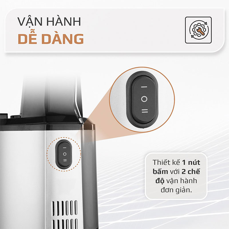 Vận hành dễ dàng