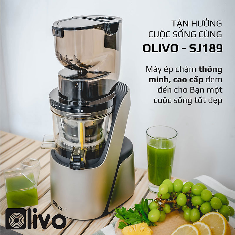 Cùng trải nghiệm với máy ép chậm Olivo SJ189